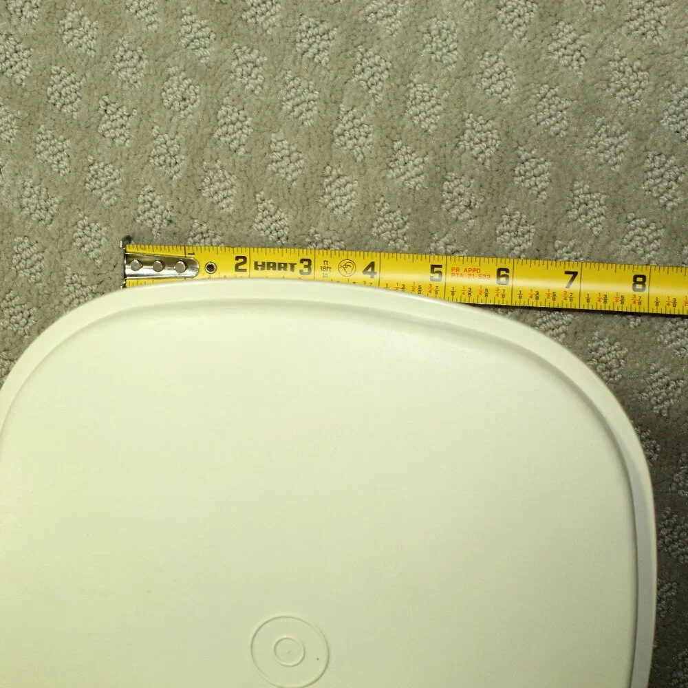 Vintage Tupperware Plastic Yellow Multi-Server Storage Container with Colander